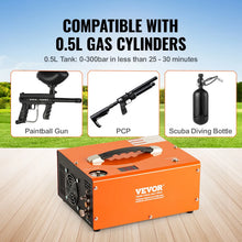 Load image into Gallery viewer, PCP Air Compressor, 4500PSI Portable PCP Compressor with Built-in Converter, Auto-Stop, DC12V/AC120V &amp; Oil &amp; Water-Free Compressor Pump
